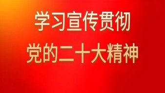 学习宣传贯彻党的二十大精神